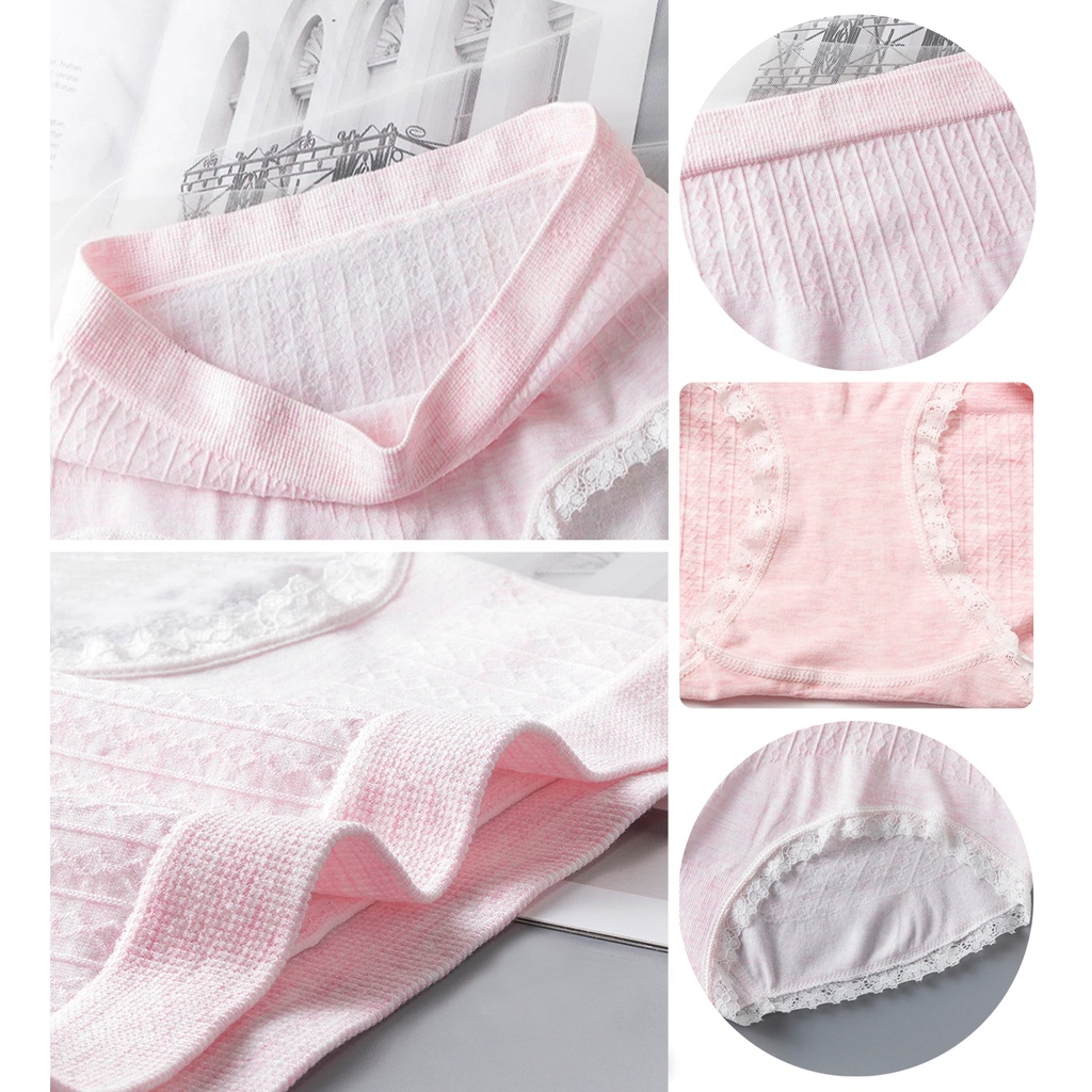 Quần lót nữ cotton dệt gân sợi bông tự nhiên màu sắc siêu đẹp Havana FLQ150