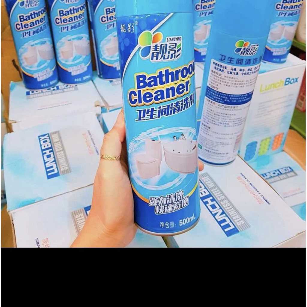 ( GIÁ SỈ ) Chai xịt bọt tuyết giúp tẩy rửa nhà tắm nhà vệ sinh Bathroom Cleaner 500ml siêu sạch