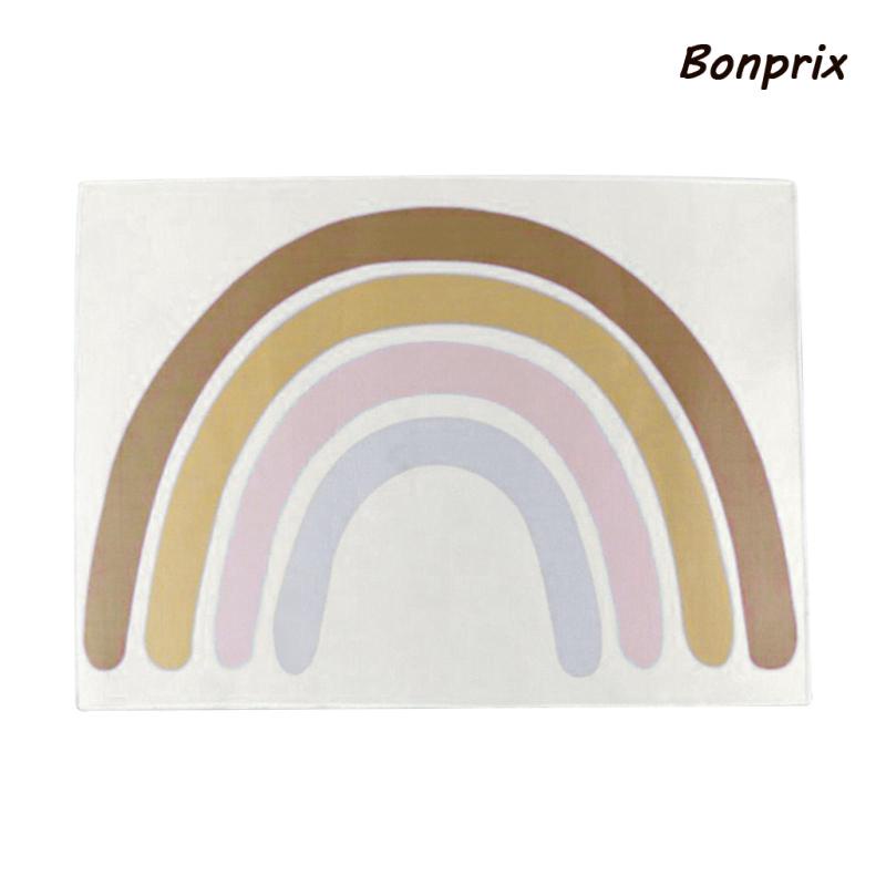 Thảm trải sàn chống trượt thiết kế hình cầu vồng dễ thương an toàn cho bé vui chơi