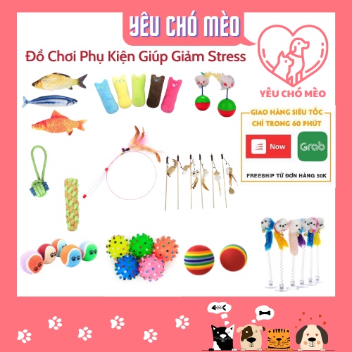 Đồ Chơi Cho Chó Mèo - Đồ Chơi Gặm Cho Thú Cưng Giảm Stress - Nhiều Hình Vui Nhộn