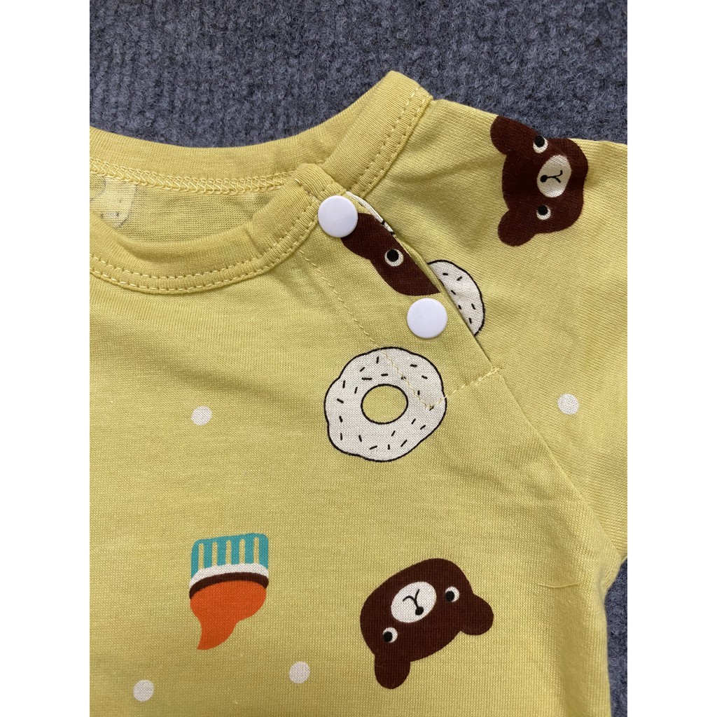 Bộ Body Cotton Ngắn Tay Mùa Hè Cho Bé