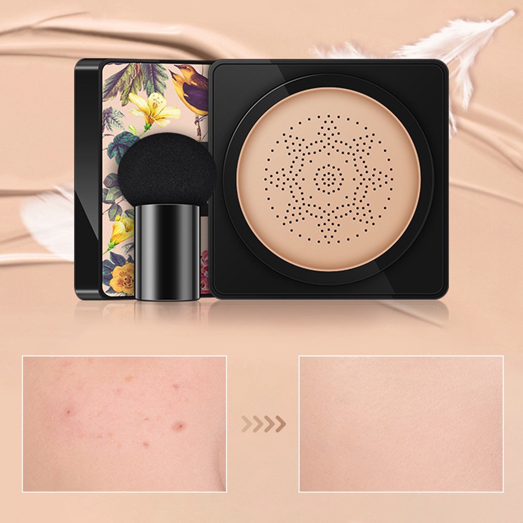 Kem BB Dạng Lỏng 20g Che Khuyết Điểm Lâu Trôi Kèm Mút Trang Điểm Hình Nấm Dành Cho Nữ