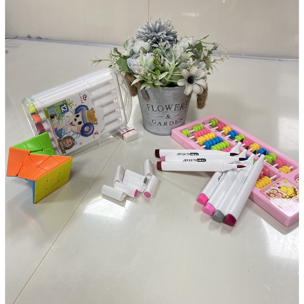 Bút Dạ màu Hộp nhựa Gstar LM807 12/18/24/36 MẪU MỚI