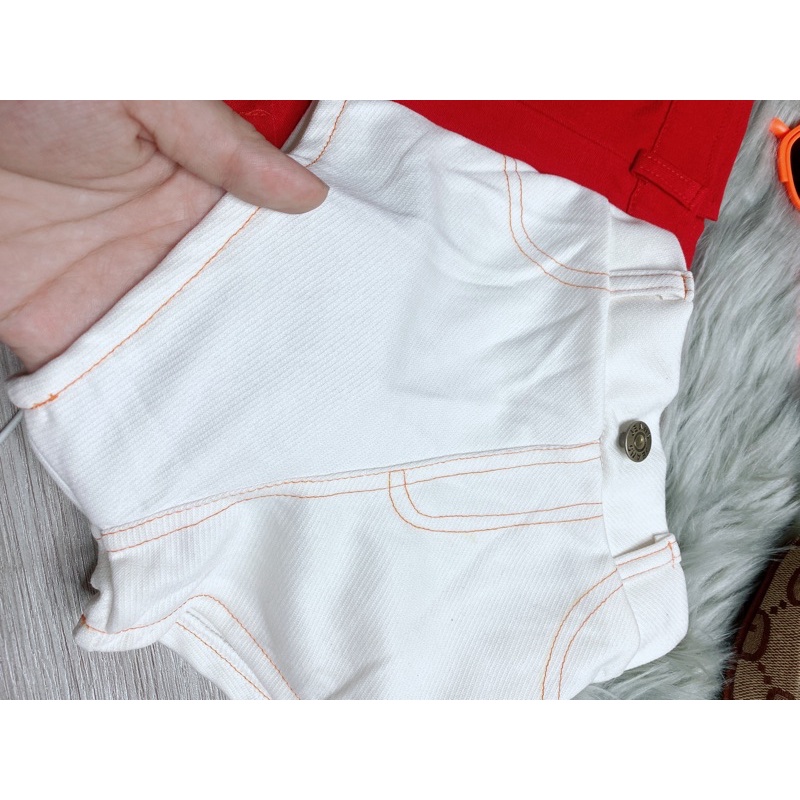 Quần short lưng cao cho bé gái siêu đẹp co giãn