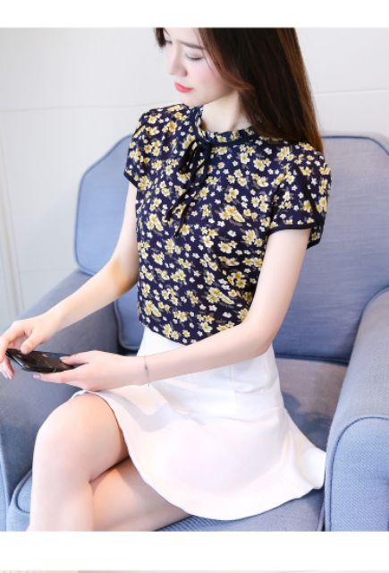 Áo sơ mi voan hàn🌈Freeship🌈 hàng QC đẹp điệu đà, rẻ bèo nhèo. | BigBuy360 - bigbuy360.vn