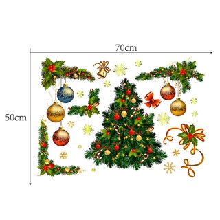 Decal Dán Cửa Hoạ Tiết Giáng Sinh
