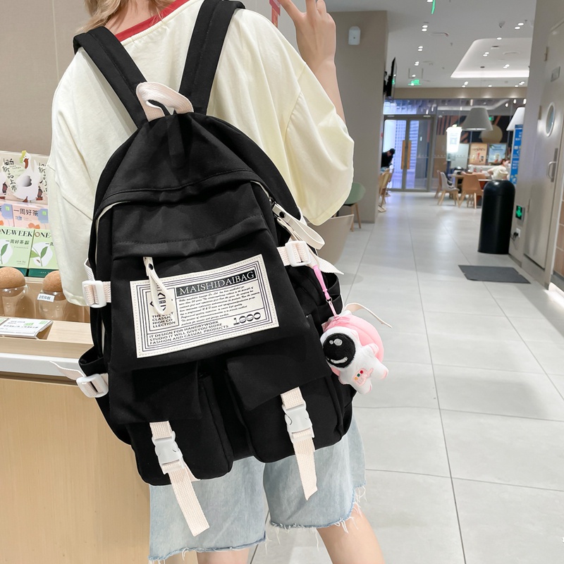 Balo Prettyzys cỡ lớn 15.6 inch phong cách Hàn Quốc thời trang 2022 dành cho nữ