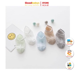 Set 5 đôi tất lưới bé trai và bé gái từ 0-3 tuổi