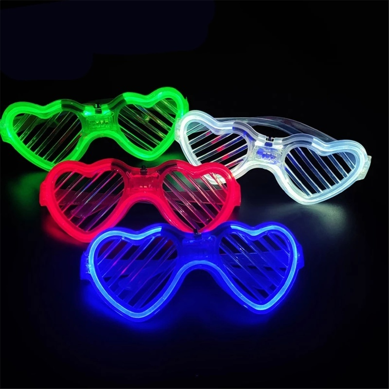 Mắt kính đèn LED làm đạo cụ chụp ảnh sinh nhật/ giáng sinh/ trang trí tiệc cho nam nữ màu ngẫu nhiên