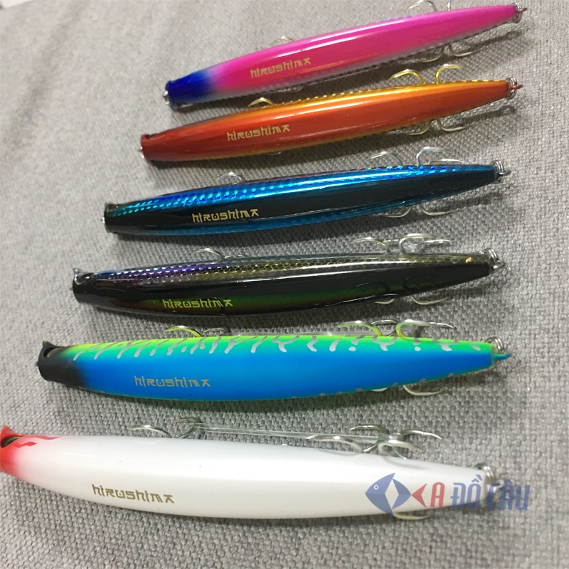 Mồi câu cá chẽm Hirushima Minnow Lipless 130 Pro