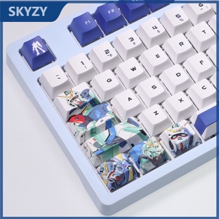 Gundam keycap Cherry Profile Mobile Suit Anime PBT Dye thăng hoa bàn phím cơ keycaps