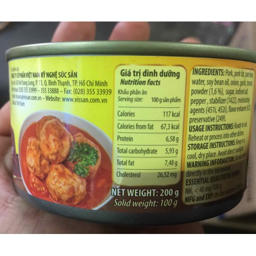 Xíu Mại Sốt Cà Vissan Hộp 200g | BigBuy360 - bigbuy360.vn