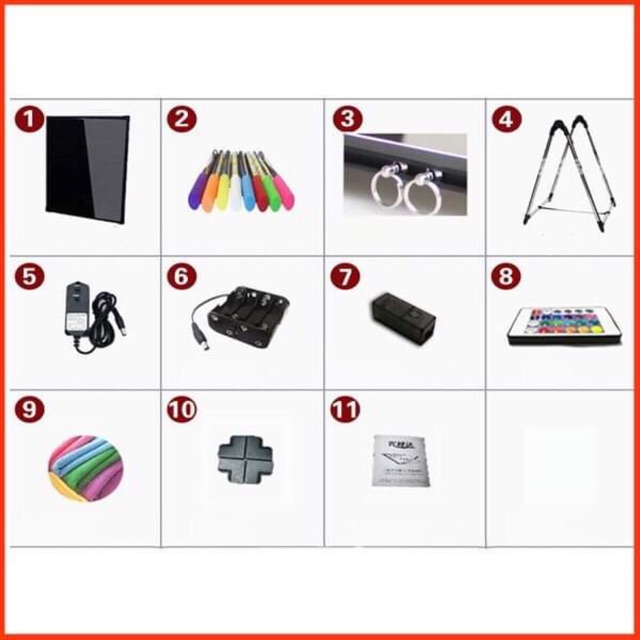 [ Hàng Cao Cấp ] Bảng Viết Dạ Quang ( Tặng kèm chân giá + 8 bút + Điều khiển + khăn lau bảng ) | BigBuy360 - bigbuy360.vn