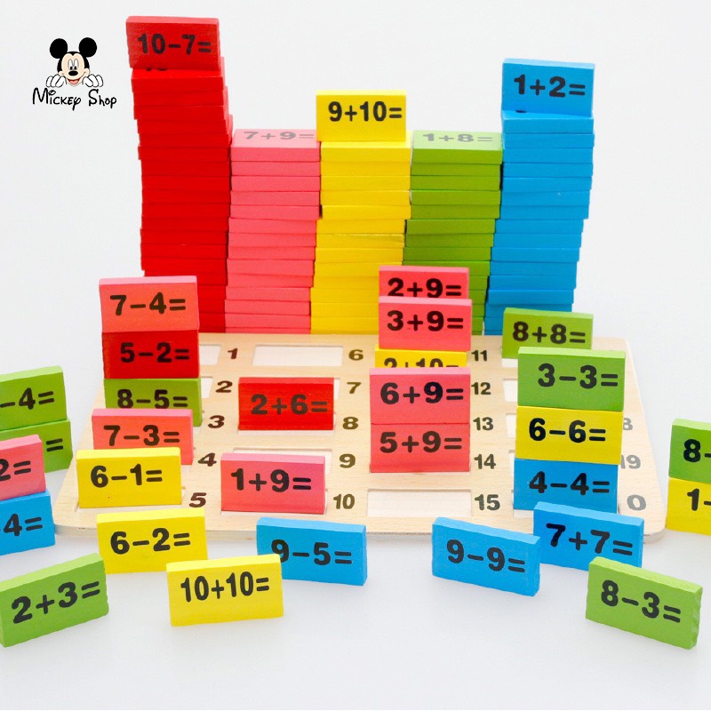 Domino đồ chơi gỗ thông minh cho bé, giúp bé phát triển trí tuệ