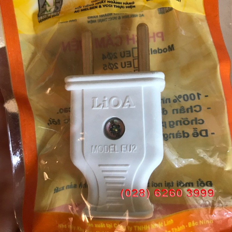 Phích cắm điện Lioa chân tròn  - Phích cắm điện lioa phi 5 loại tốt