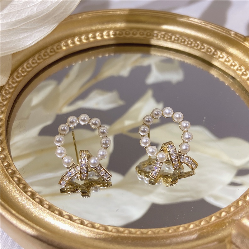 Đôi Bông Tai Ngọc Trai Giả Thời Trang Hàn Quốc