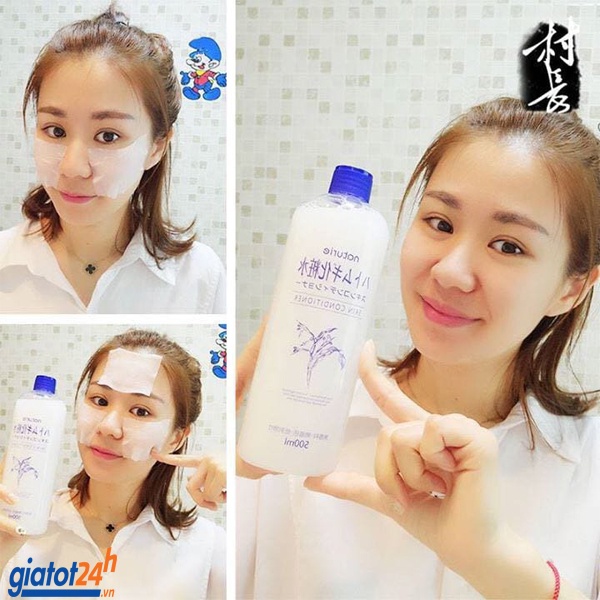 Nước Hoa Hồng Ý Dĩ Naturie Hatomugi Skin Conditioner Lotion Nhật Bản 500ml