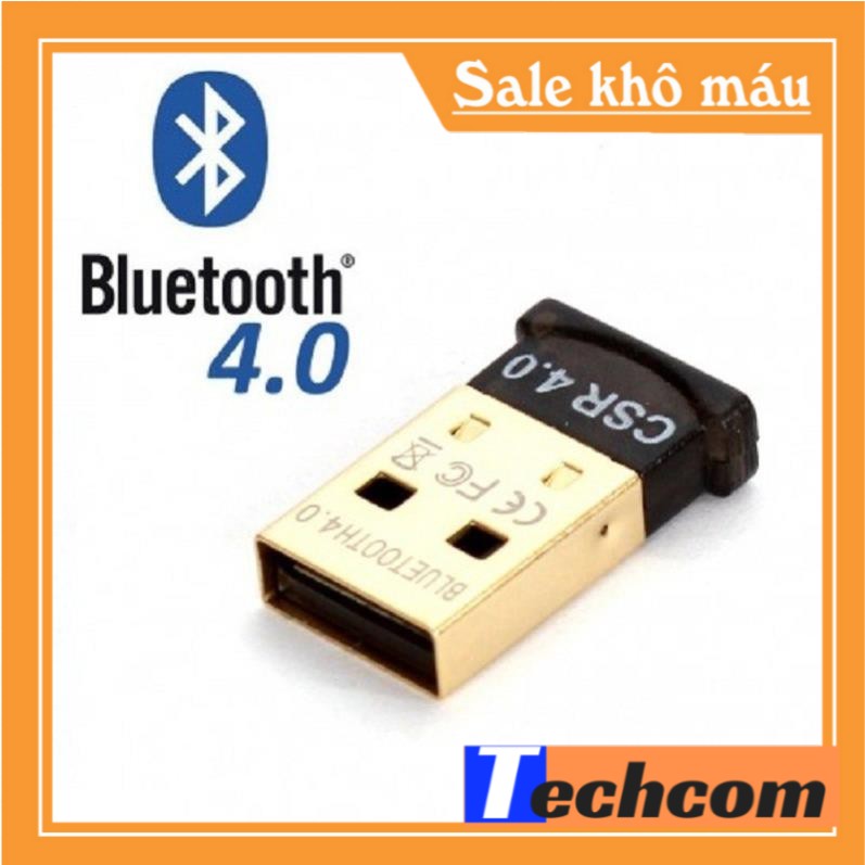 [CẮM LÀ CHẠY] USB Bluetooth 4.0 dành cho máy tính, laptop mẫu mới nhất 2021 không cần cài đặt