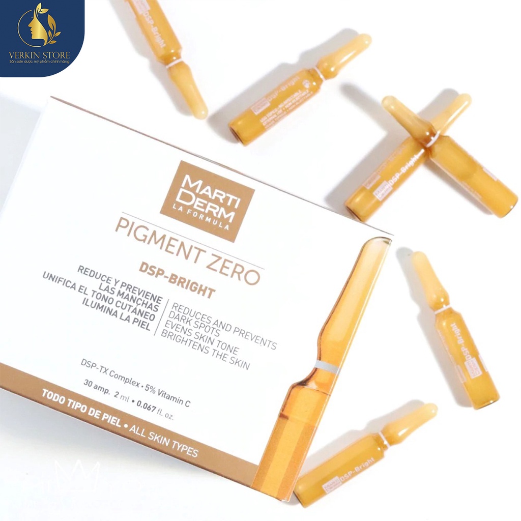 Serum dưỡng trắng đều màu da Martiderm Pigment Zero  - Verkin Store