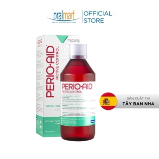Nước súc miệng diệt khuẩn, loại bỏ mảng bám, viêm nướu dùng hằng ngày có hương Perio Aid Active Control 500ml