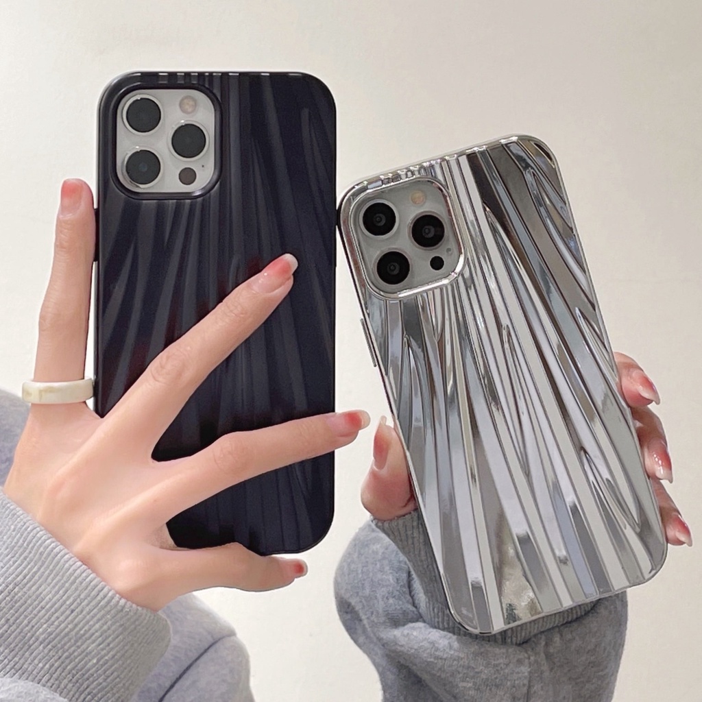 Ốp Điện Thoại Màu Xanh Nhạt Mạ Điện 3D Chống Sốc Bảo Vệ Toàn Diện Cho iPhone 13/12/11/X