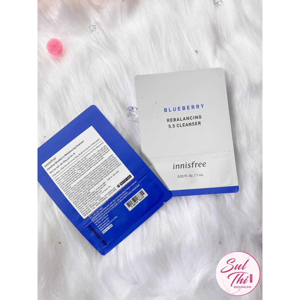 SỮA RỬA MẶT TỪ VIỆT QUẤT INNISFREE BLUEBERRY REBALANCING 5.5 CLEANSER 1ml