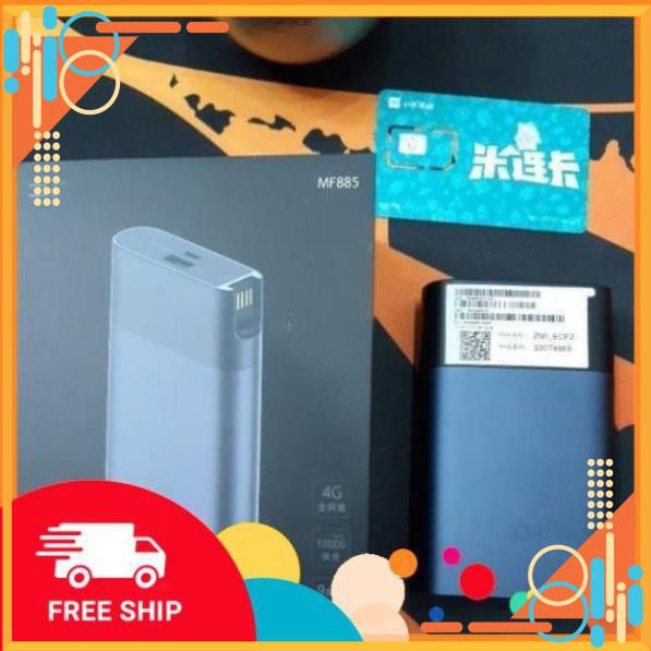 Bộ Phát Wifi Cắm Sim Kiêm Sạc Dự Phòng Xiaomi 10000mAh  MF885 Sử Dụng Sim 3G 4G