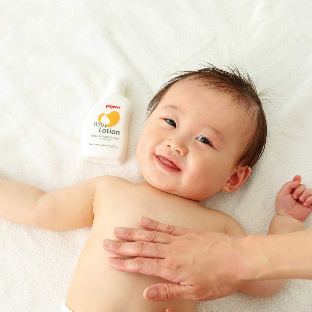 SỮA DƯỠNG THỂ CHO BÉ BABY LOTION PIGEON (CHAI - 120ML) - HÀNG NHẬT NỘI ĐỊA, dùng cho bé từ 0 tháng tuổi trở lên