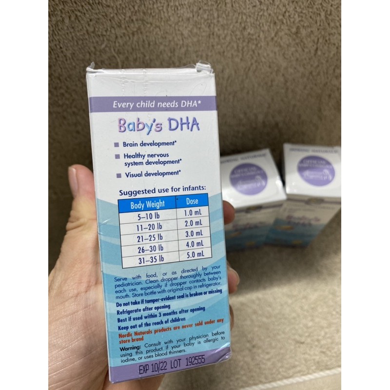 [HÀNG MỸ CÓ BILL] DHA dạng giọt NORDIC BABY DHA 60ml/119ml.