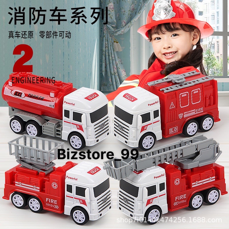 Bộ đồ chơi ô tô mô hình các loại xe xây dựng: máy xúc, xe tải, cần cẩu, cho trẻ em, đồ chơi cho bé thoả sức sáng tạo