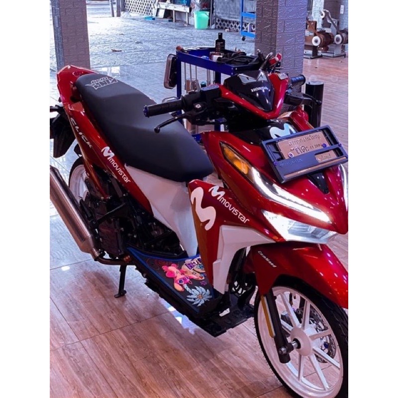 Tem rời Vario 150 Movistar dán xe đỏ