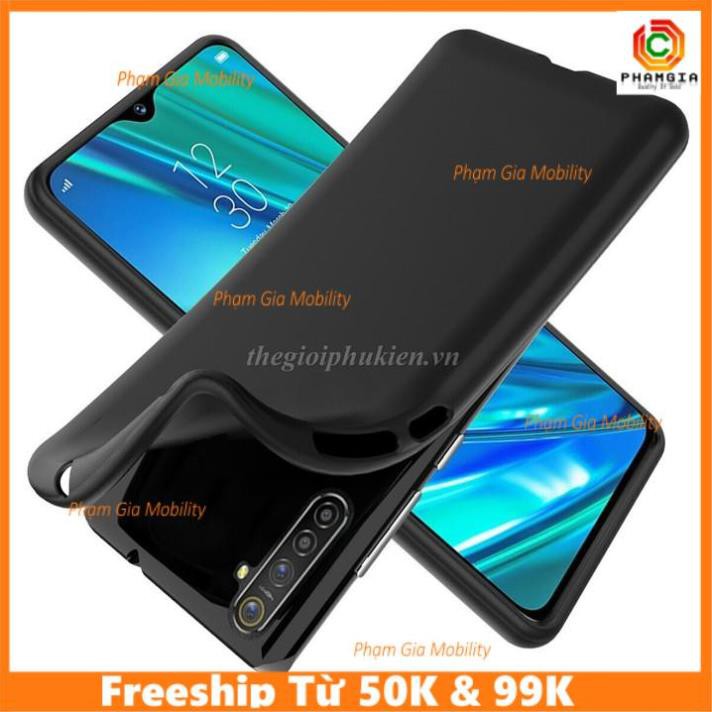 Ốp lưng Realme 5i, Realme 5S, Realme 5, Realme 5 Pro silicon dẻo màu đen