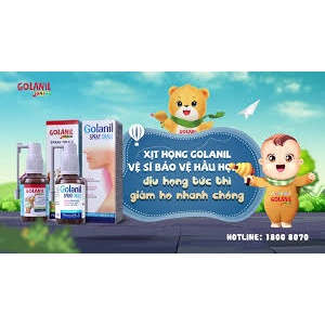 Golanil Junior - Xịt Sát Trùng Họng Giảm Ho Tăng Sức Đề Kháng Cho Trẻ