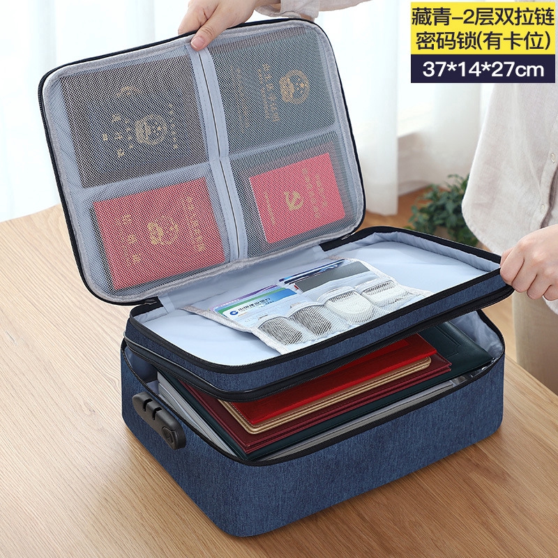 Túi Đựng Hộ Chiếu 2 Ngăn Có Khóa Ossayi