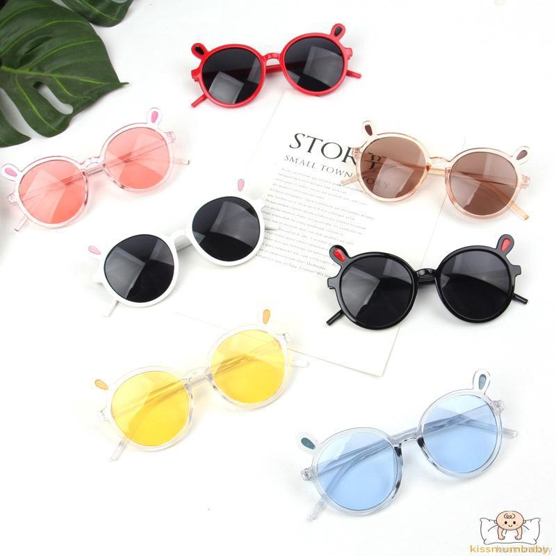 ⛄TT-Children Eyeglasses Cute Baby Rabbit Ears Sun Glasses Boys Girls Kids Sunglasses
