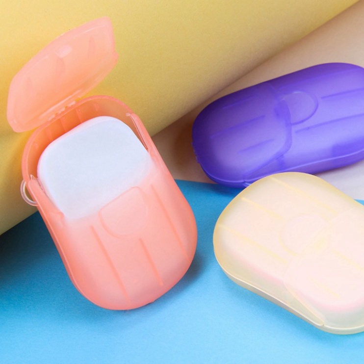 Hộp Xà Bông, Xà Phòng Giấy Khô Rửa Tay Nhỏ Gọn Mang Đi Du Lịch DANA