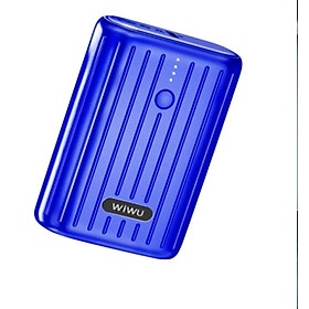 Pin Sạc Wiwu JC-08 Powertank 10000mAh Mini Powerbank Pin Dự Phòng Hỗ Trợ Sạc Nhanh - Hàng Chính Hãng - Đen