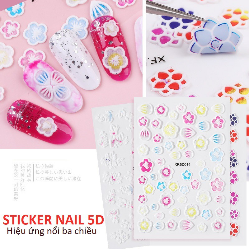 Sticker nail 5D - Hình dán móng ba chiều