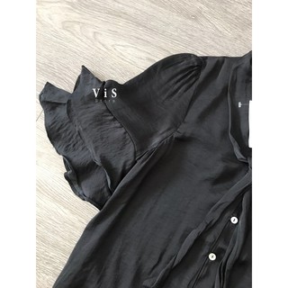 ÁO LỤA NỮ MÀU ĐEN VNXK