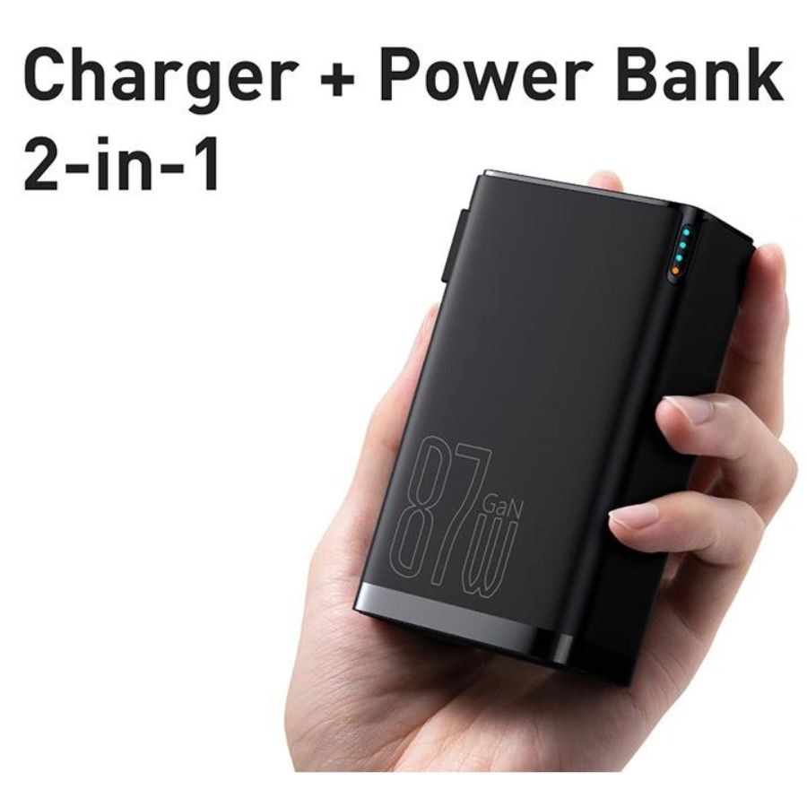 Sạc nhanh kiêm pin sạc dự phòng Baseus 87w cho laptop smartphone