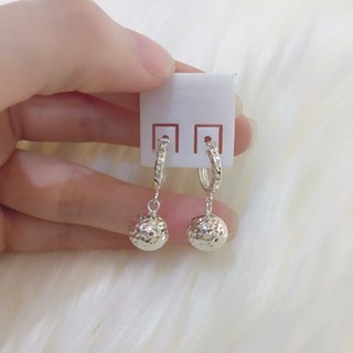 Bông tai cầu phay bạc ta có 2 sz to/nhỏ