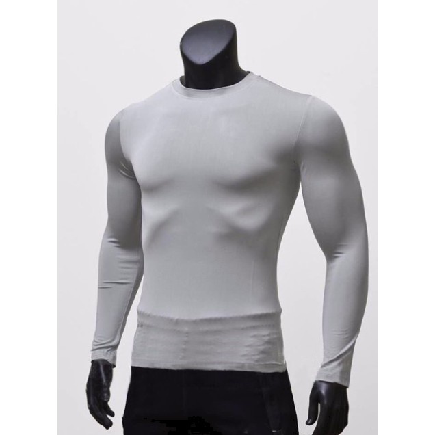 Áo giữ nhiệt nam dài tay chất thun co dãn 4 chiều loại dày dặn dập vân cao cấp giá rẻ T58 TRƠN | BigBuy360 - bigbuy360.vn