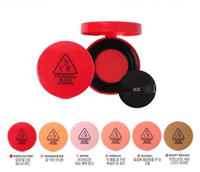 MÁ HỒNG CUSHION 3CE BLUSH | BigBuy360 - bigbuy360.vn
