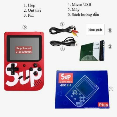 MÁY GAME SUP 400 CÓ TAY CẦM - GAME SUP 400 TRÒ PLUS ( Freeship Toàn Quốc )