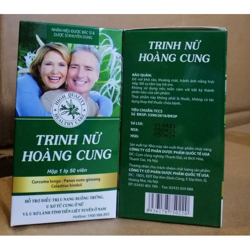 Trinh nữ hoàng cung hộp 50 viên