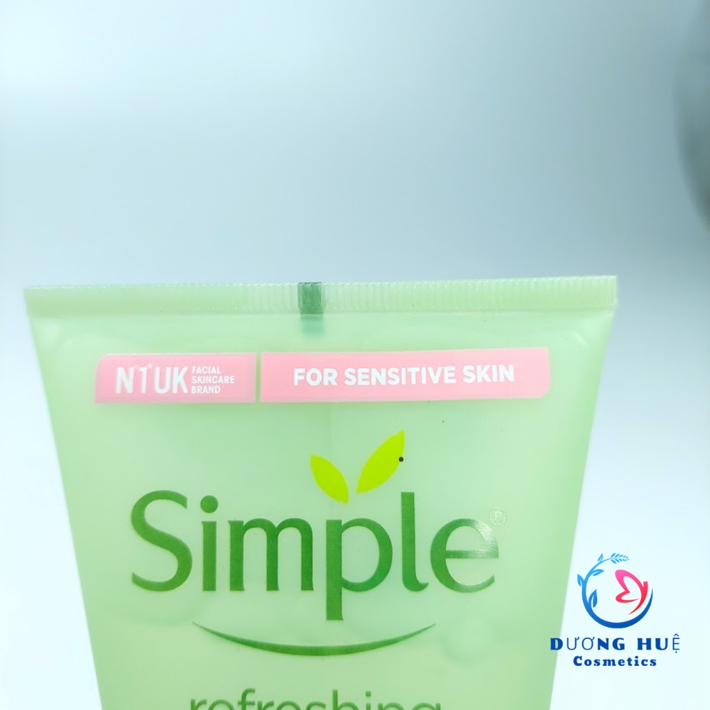 Sữa Rửa Mặt Simple Gel Kind To Skin Refreshing Facial Wash Gel 150ml (Chính hãng)