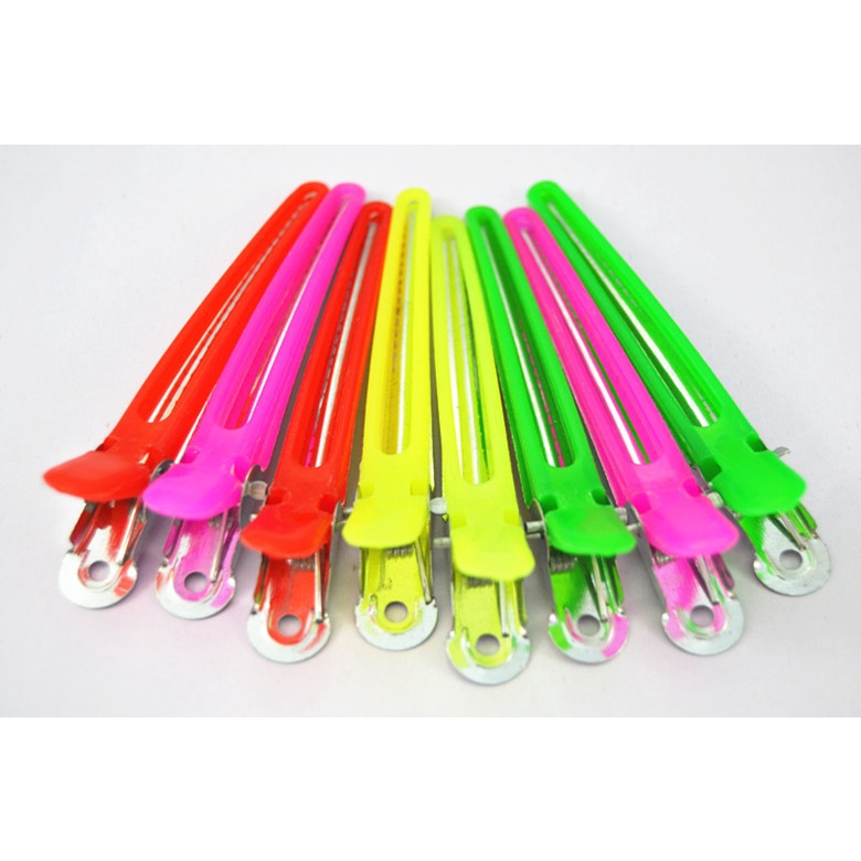 Kẹp mỏ vịt nhựa chia xước tóc giá rẻ siêu đẹp bền  cây 10cm chuyên dụng cho salon tóc nam nữ spa barber shop