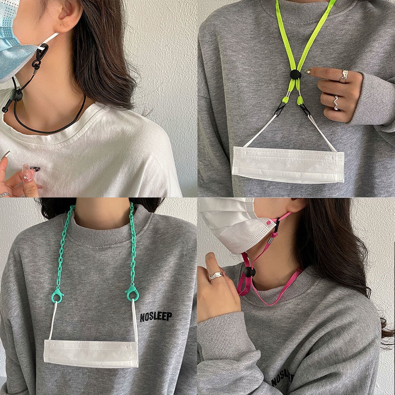 Dây đeo khẩu trang nhiều màu sắc chống thất lạc tiện dụng