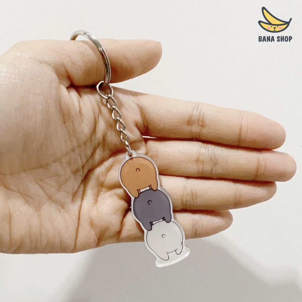 Móc khoá acrylic anh em gấu bare bear Chúng tôi là gấu
