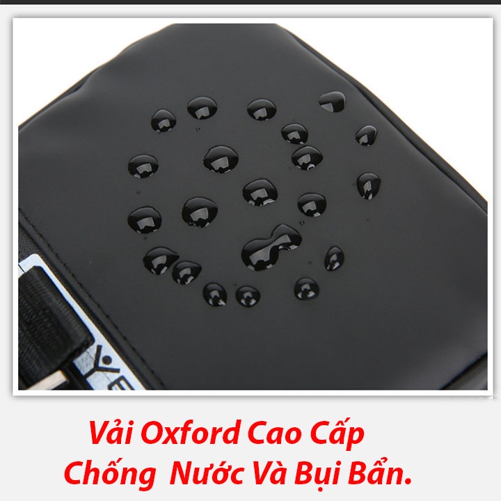 Túi đeo chéo thể thao , túi vải dù có khe cắm cổng sạc USB chống nước cực tốt phong cách Hàn Quốc